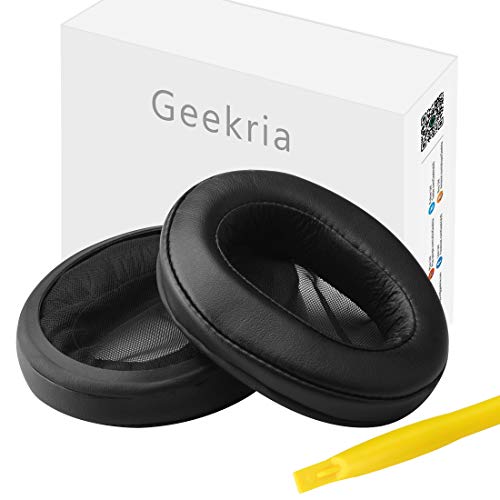 Geekria Replacement Earpad for Sony MDR-1ABT, MDR-1RBT, MDR-1RNC Headphone Ear Pad/Ear Cushion/Ear Cups/Ear Cover/Earpads Repair Parts (Black)