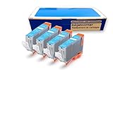 Inkjetcorner 4 Pack Photo Cyan Compatible Ink Cartridge for Canon CLI-8PC Canon Pixma iP6600D iP6700D MP960 MP970 Pro9000 Mark II CLI-8 PC