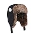 Boys Winter Hats Big Kids Nylon Russian/Aviator Winter Earflap Cap Black