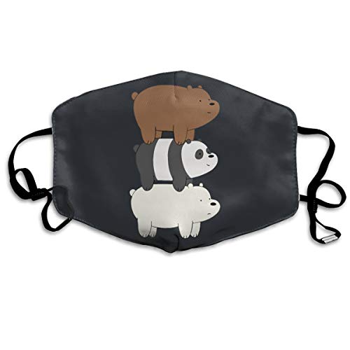 MIAOXIONG We Bare Bears Anti Dust Face Mouth Cover Mask Respirator Cotton Protective Breath Healthy Safety Warm Windproof Mask