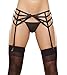 Dreamgirl Women's Madame Mystique Garter Belt, Black, One Size
