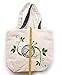 Knitting Tote Bag by Gretchens Meadow Knitting - Handmade for Projects, Storage for Yarn, Needles, Crochet Hooks - Foldable with Pouches, Great Organizer, Cotton w/Canvas Lining to Stand