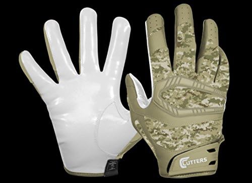 Cutters Rev Pro Gloves, White/DesCamo, Medium