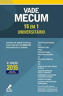 Livro Vade Mecum Universitário 15 em 1