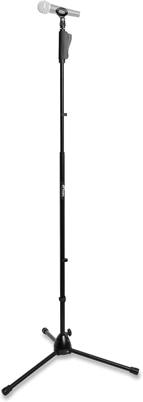 MCA23-BK Soporte de Micrófono Profesional con Base de Trípode - Negro
