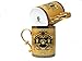 Medusa Porcelain 13 Oz. Yellow Tea Cup Coffee Mug, 24 Karat Gold-plated Greek Key Pattern, Versace Inspired Design, SET OF 2