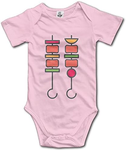 PiggyWiggy Barbecue Food Party Cute Short Sleeve Baby Girl Clothes Bodysuit Baby Unisex