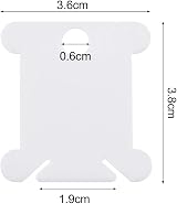 Opopark 120pcs Plastic Floss Bobbins for Cross-Stitch & Embroidery view 2