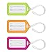 Mifflin-USA Luggage Tags (Neon, 3 PK), Bag Tag for Baggage, Suitcase Tags Bulk
