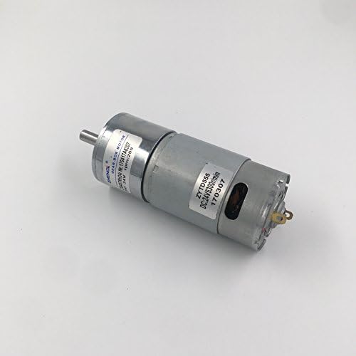 MotoRong ZGA37RH Metal High Speed DC Gear Motor (24V, 60rpm)