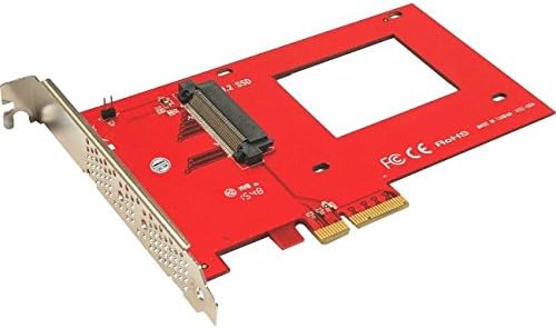 Addonics Addonics Storage Controller - Plug-In Card Components Other AD25NVMPX4 Red
