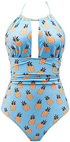 Chanyuhui Women Swimsuit One Piece Monokini Padded Printed Swimwear Beachwear Jumpsuit Sale
