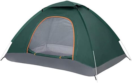 Amazon Co Jp テント サンシェードテント設営簡単 コンパクト アウトドアキャンプ用品登山に使用 通気 軽量 防風 防水 防災用 片開きダークグリーン ホーム キッチン