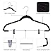 IEOKE Pants Hangers, Trousers Hangers with Clips,Velvet Hangers Non Slip Clothes Hangers with Heavy Duty 360 Swivel Hanger Hook - 12 Pack