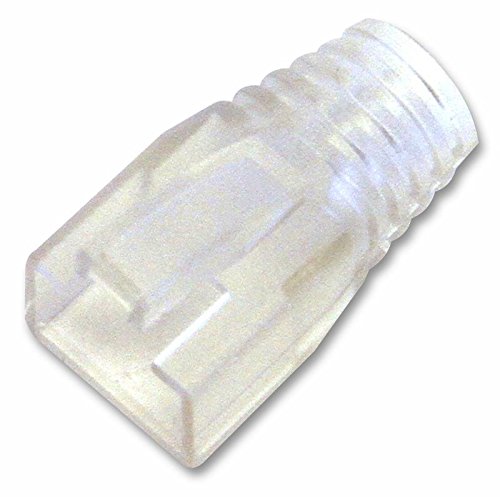 PRO SIGNAL PELR0207 8mm RJ45 Boot for Large Cables, Clear, 5 Pack