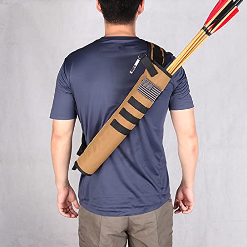 KRATARC Archery Lightweight Back Arrow Quiver Dual Use Foldable Compact