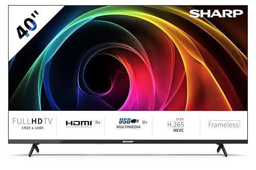 40HA1305E - Non-Smart 40" FHD, Frameless, 60Hz, Sonido 2x8W, HDMIx3, USBx2,Color Negro