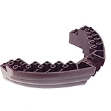 Lego Parts: Boat Hull Brick 16 x 10 x 3 (Dark Brown)