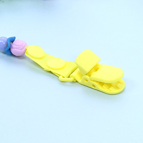 image for JD Million shop Baby Pacifier Clip Nipples Hand Made Letter and Beads 