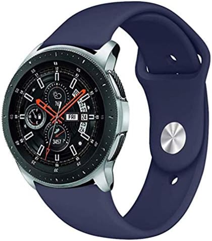 REPOO Compatible Samsung Galaxy Watch 46mm, 22MM Soft Breathable Silicone Replacement Wrist Bracelet for Samsung Galaxy Watch 46mm /Gear S3 Frontier/ S3 Classic/Moto 360