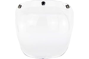 SPYMINNPOO Open Face Helmet, Visor Motorcycle Helmet Bubble Visor Bubble Motorcycle Helmets Accessorie for (Transparent)