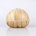 LUOYIMAN Humidifiers 300ml Cool Mist Humidifier Ultrasonic Aroma Essential Diffuser Automatic Shut-off with Variable Night Lights (Shallow wooden color)