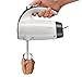 Sunbeam 2525 220-Watt 6-Speed Retractable Cord Hand Mixer, White/Grey - 002525-000-000