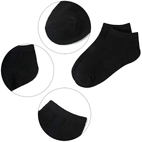 Cooraby 15 Pack Kids' Half Cushion Low Cut Athletic Ankle Socks Boys