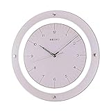 Seiko White Quiet Sweep Floating Wall Clock