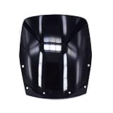 JFG RACING Black Motorcycle Windscreen Windshield For Kawasaki Ninja 250R EX250F 1988-2007