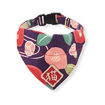 Necoichi Kimono Cat Bandana Collar (Purple)