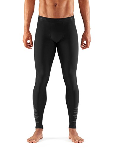 Skins Men's DNAmic Thermal Compression Long Tights, Oblique, Large