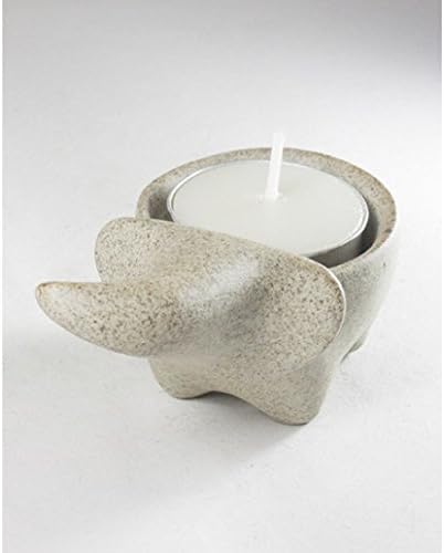 Infinity Elephant Candle Holder Sand Stone Handmade Craft Aromatherapy Home Decoration Tea light Candle Modern Contemporary CS003
