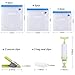 Sous Vide Bags Kit for Anova Cookers-15 Reusable BPA Free Food Vacuum Sealed Bags,1 Hand Pump, 2 Bag Sealing Clips and 2 Sous Vide Clips, Easy to Use, Practical for Food Storage & Cooking