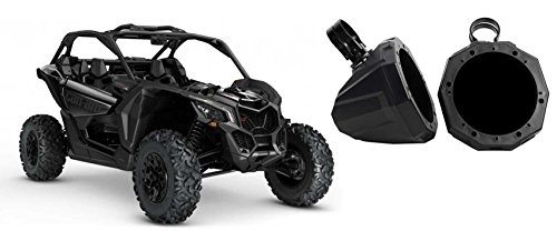 SSV Works Pair 6.5" Roll Cage Roll Bar Tower Speaker Pods Enclosures + 2" Clamps