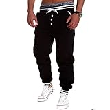 Chen Men's Harem Casual Baggy Hiphop Dance Jogger Sweatpants Trousers