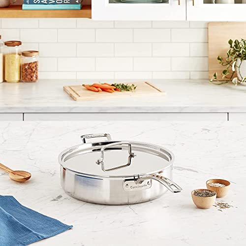 Cuisinart MCP3330HN MultiClad Pro Triple Ply 5.5Quart Saute Skillet