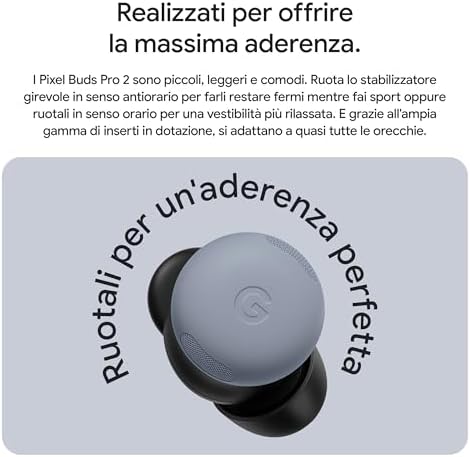 Pixel Buds Pro 2 - Auricolari wireless con cancellazione attiva del rumore - Cuffie Bluetooth - Grigio creta
