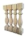 DESIGN 59 Unfinished Monastery Dining Table Legs- Console Table Legs- Set of 4 Turned Posts