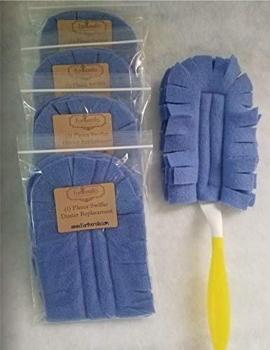 BLUE fleece Duster refill replacement, washable, reusable, eco-friendly