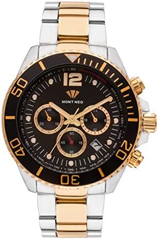 M Mont Neo Chronograph Black Dial Men's Watch -3301C-M1204