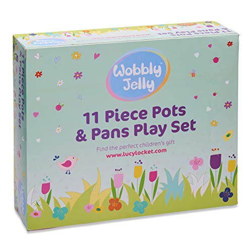 Wobbly Jelly – „Einhorntraum“ Spielküchenset – 11-teiliges Kindergeschirrset mit Töpfen und Pfannen für die Spielküche… – Bild 5
