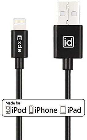 [Apple MFi Certified] epxidÂ Lightning to USB Cable 3.3ft / 1m with Ultra-Compact Connector Head for Apple iPhone 6s, 6 Plus 5s 5c 5, iPad Pro Air 2, iPad mini 4 3 2, iPod touch 5 6/ nano 7(Black)