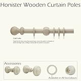 Romantica Wood Wooden Curtain Pole 50mm Dia 2 4m 8ft Antique