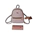 ModaKeusu Casual Fashion School Leather Backpack Shoulder Bag Mini Backpack for Women Girls