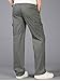 OCHENTA Men's Elastic Waist Relaxed Straight Leg Baggy Pull On Cargo Pants