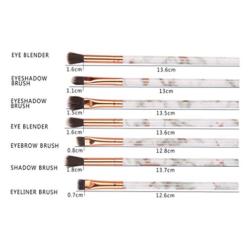Perfect Best Gifts for Women!!! Jumberri 7Pcs Multifunctional Marble Makeup Brush Concealer Eyeshadow Brushes Set Makeup Tool Kit Cosmetic