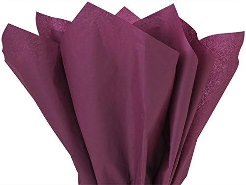 Burgundy Tissue Paper 15 Inch X 20 Inch - 100 Sheet Pack