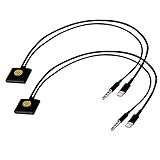 Set of 2 Premium Lightning 8-Pin to 30-Pin Adapter Charger Cable w/ 3.5mm Audio Jack for iPhone 6, 6S, SE, iPad (Black)