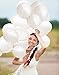 GuassLee 100 ct Pearl White Balloon 12